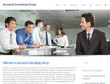 Tablet Screenshot of actuarialconsultinggroup.org